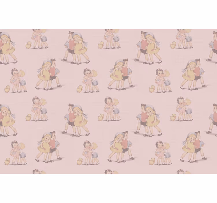Kinderen spelen samen raambekleding origineel - TenStickers