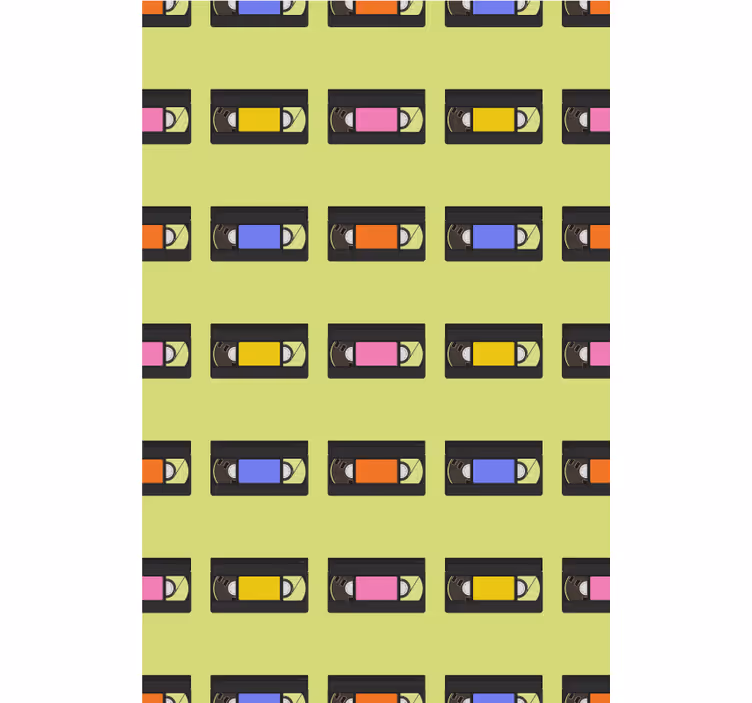 Retro videobanden nerd rolgordijn - TenStickers