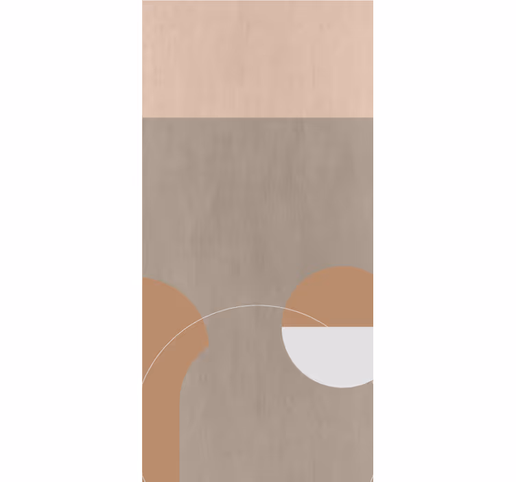 Geometrische ronde vormen moderne raambekleding - TenStickers