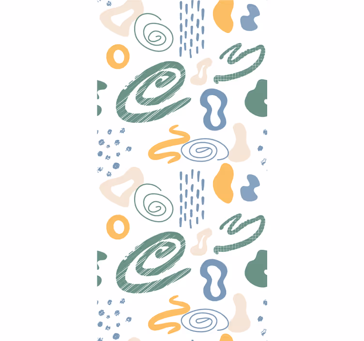 Abstracte geschilderde vormen moderne raambekleding - TenStickers