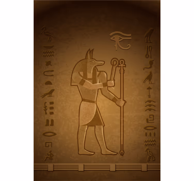 Egyptische god seth raambekleding origineel - TenStickers