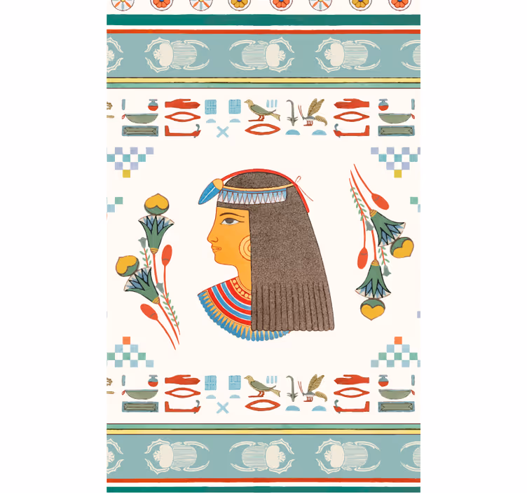 Oude egyptische koningin kunst rolgordijn series en film - TenStickers