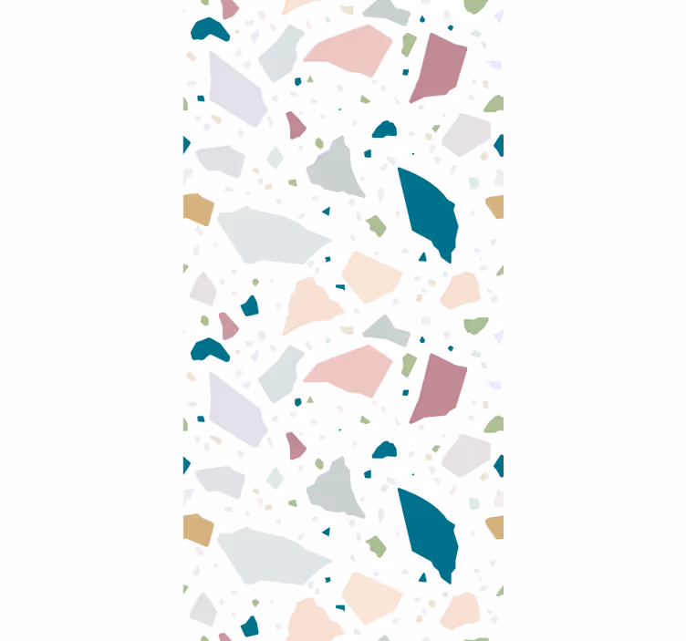 Rolgordijn textuur en patroon abstract onregelmatig terrazzo - TenStickers
