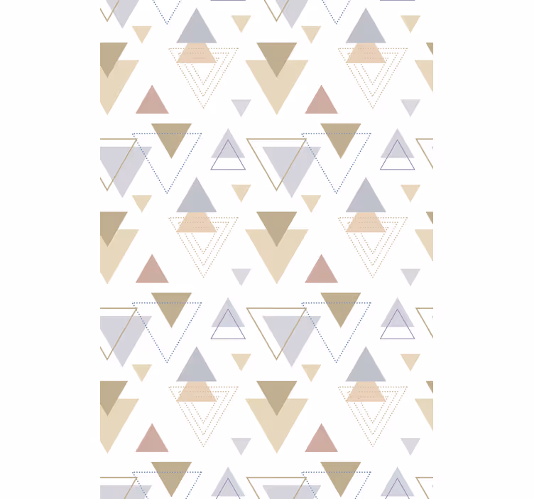 Geometrisch driehoeksthema moderne raambekleding - TenStickers
