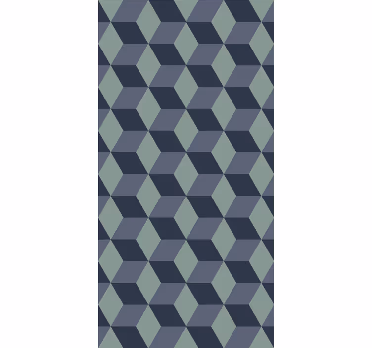 Geometrische figuurorganisatie moderne raambekleding - TenStickers