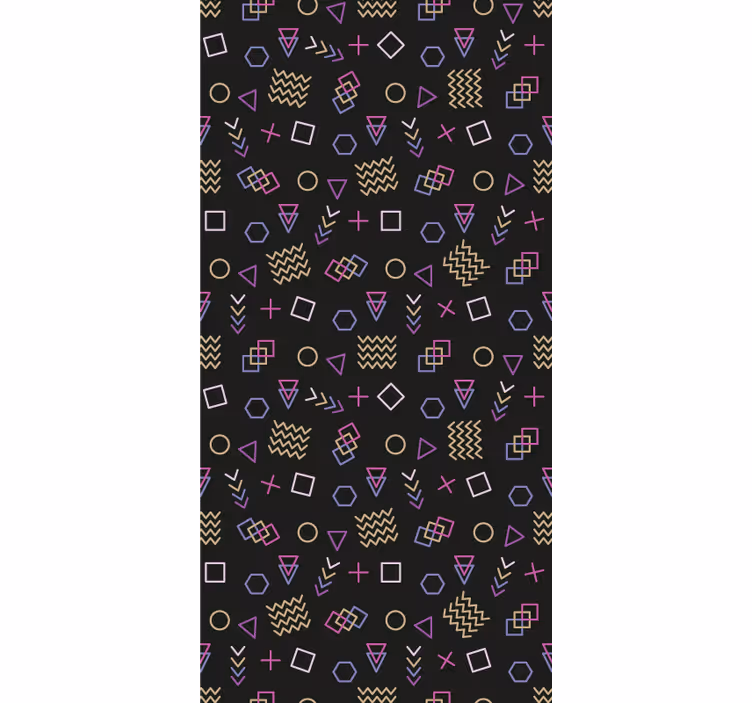 Geometrisch vormonderzoek moderne raambekleding - TenStickers
