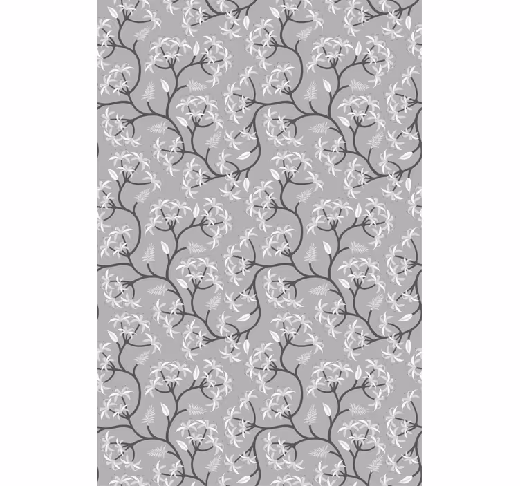 Elegante bloementakken rolgordijn bloemen en planten - TenStickers