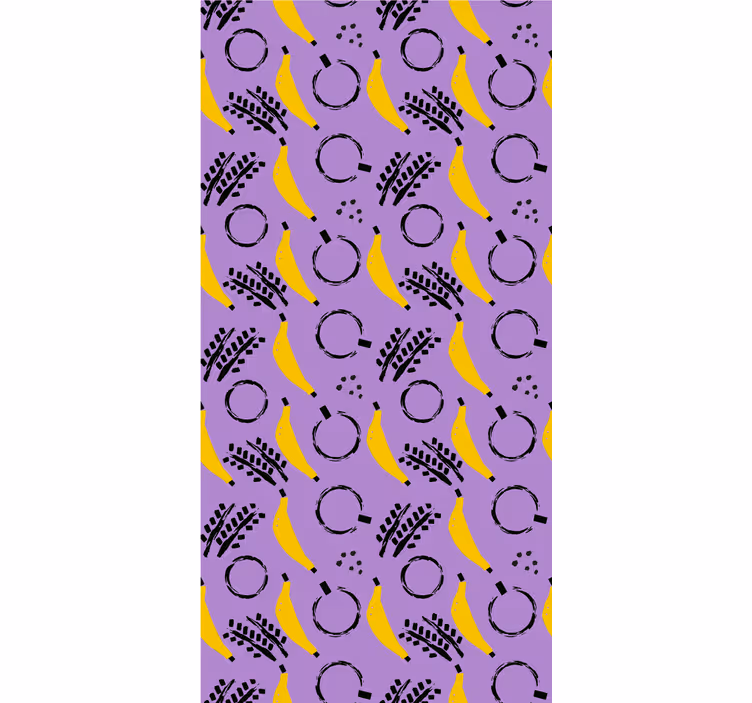 Bananenpatroon ontwerp rolgordijn fruit en groente - TenStickers
