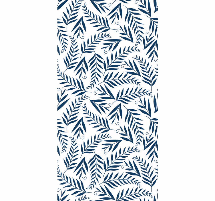 Botanisch motief met bladeren rolgordijn bloemen en planten - TenStickers