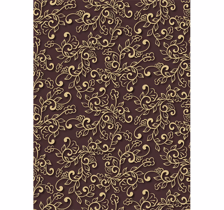 Sierlijk wijnpatroon elegant raambekleding - TenStickers