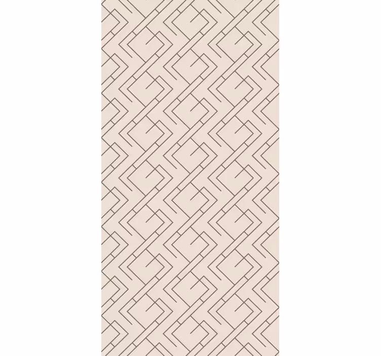 Geometrisch lijnenpatroon moderne raambekleding - TenStickers