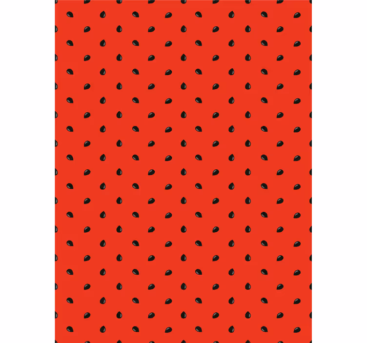 Rood aardbeienpatroon rolgordijn fruit en groente - TenStickers