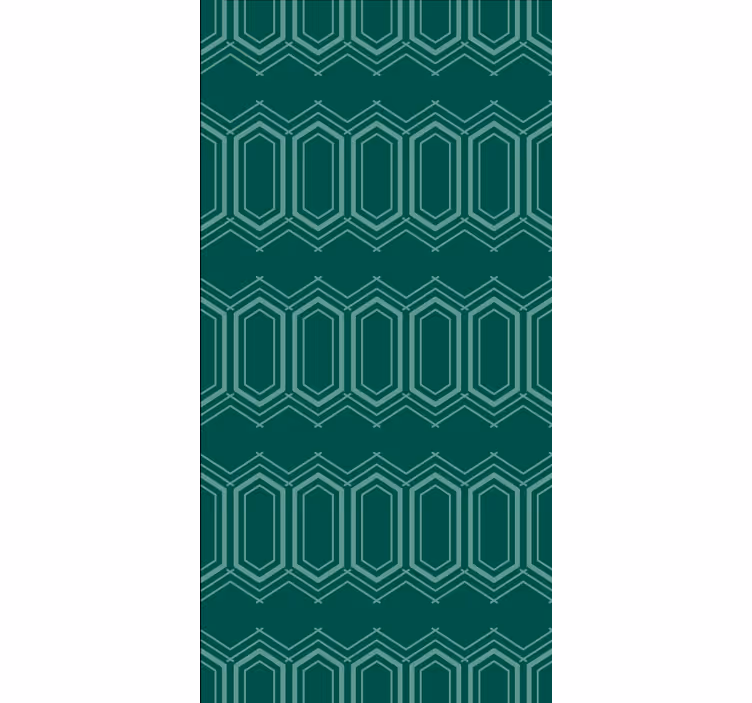 Rolgordijn textuur en patroon groene geometrische print - TenStickers