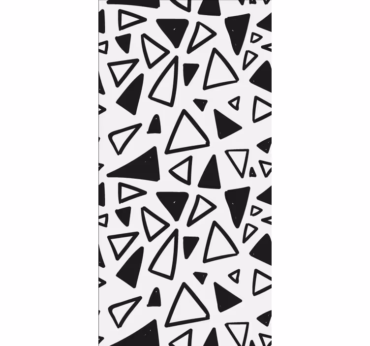 Abstracte driehoekpatronen moderne raambekleding - TenStickers