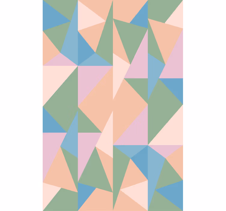 Abstracte zachte tonen figuren moderne raambekleding - TenStickers