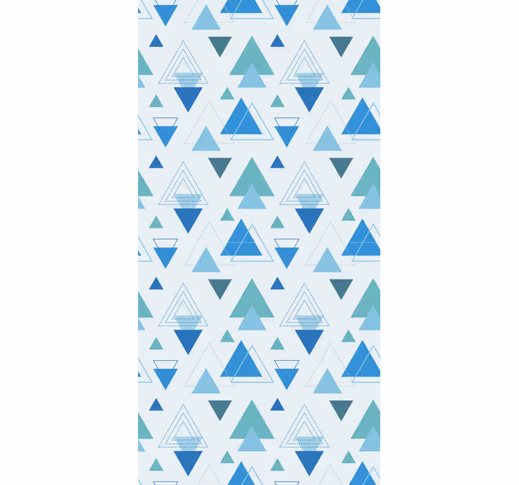Driehoekige motiefopstelling moderne raambekleding - TenStickers