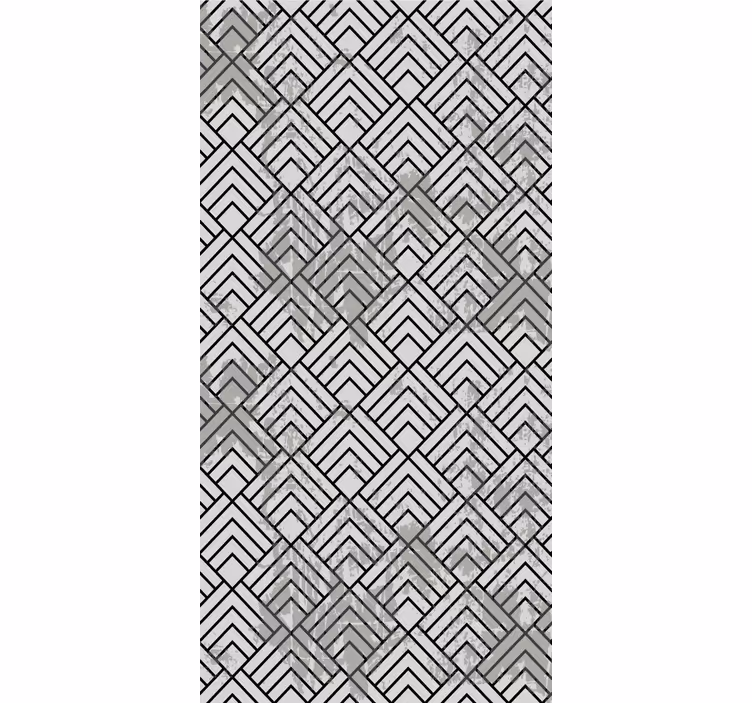 Geometrische arrangementstijl moderne raambekleding - TenStickers