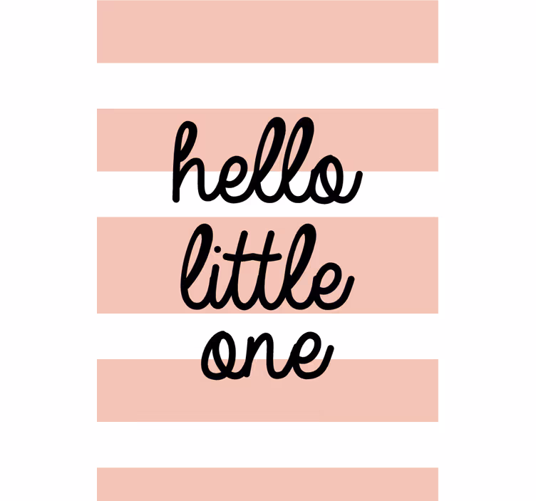 hello little one rolgordijn met tekst - TenStickers