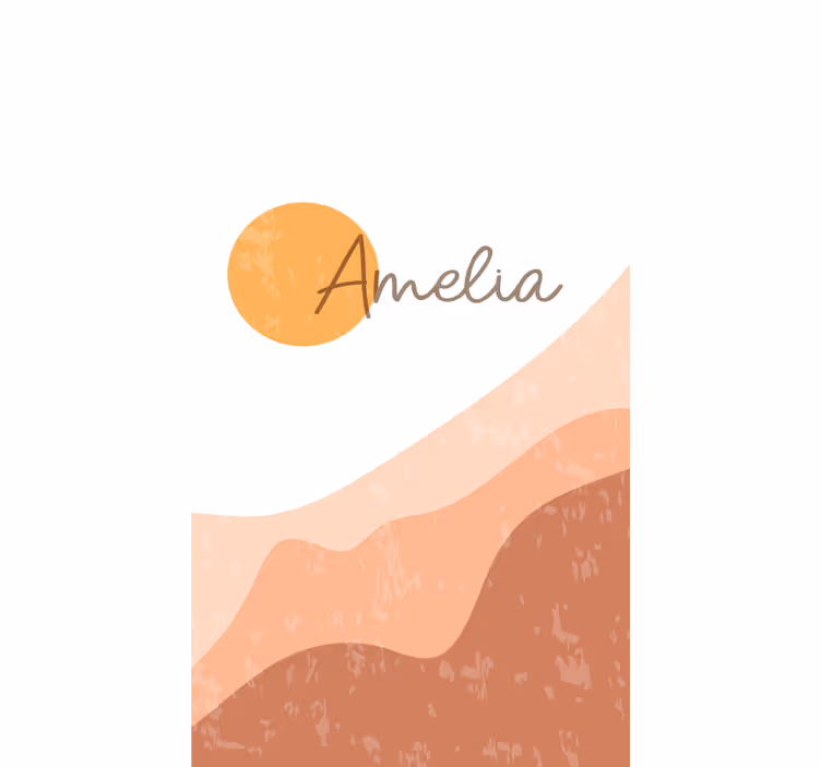 Abstract zonsopgang ontwerp moderne raambekleding - TenStickers