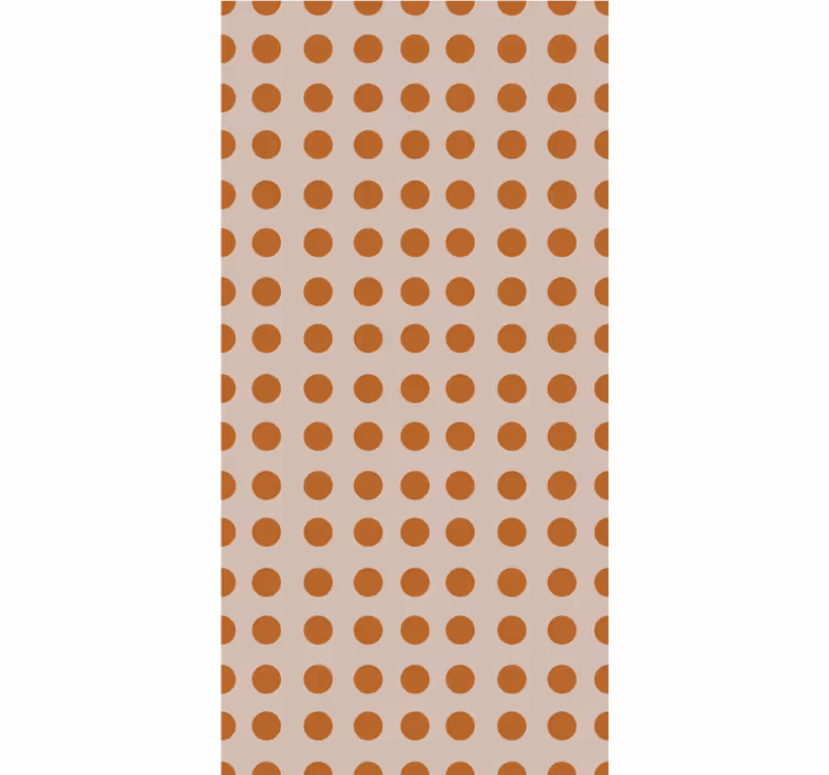 Bruine stippen moderne raambekleding - TenStickers