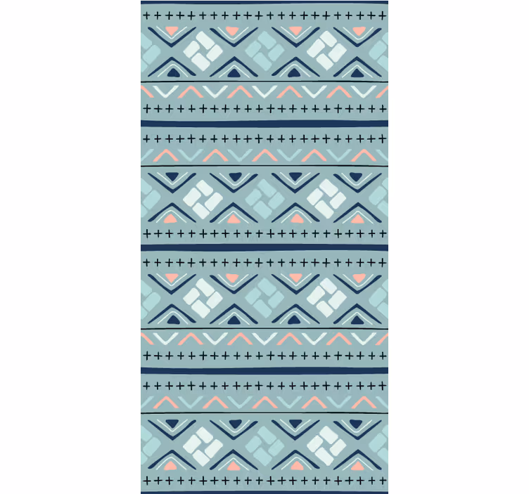 Geometrische patroonmotieven moderne raambekleding - TenStickers