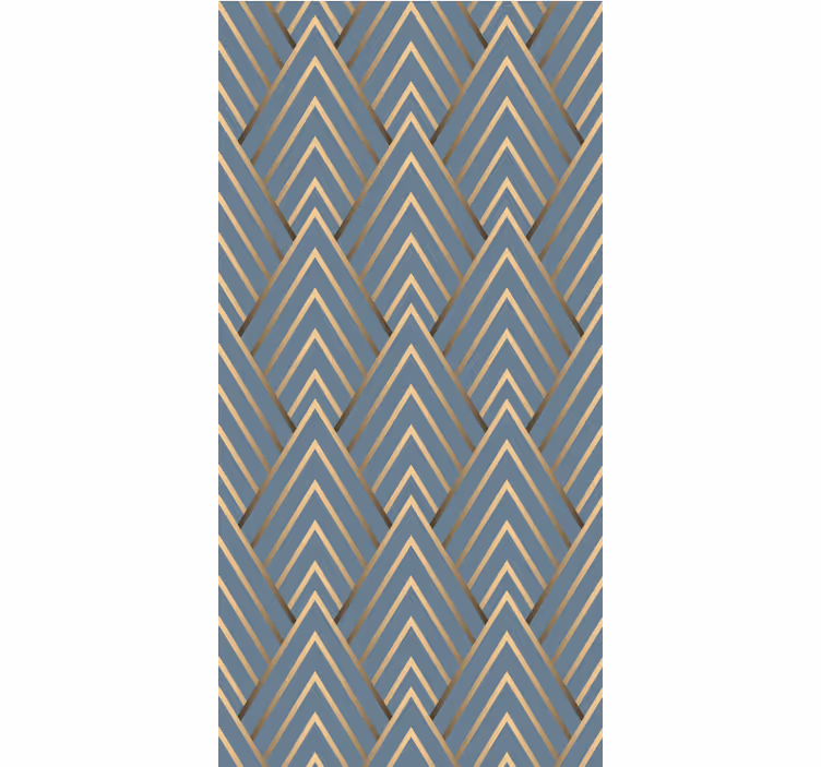 Stijlvol geometrisch patroon moderne raambekleding - TenStickers