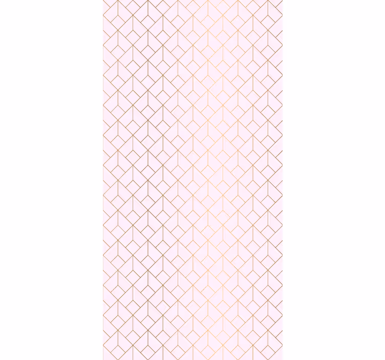 Geometrisch gestileerde opstelling elegant raambekleding - TenStickers