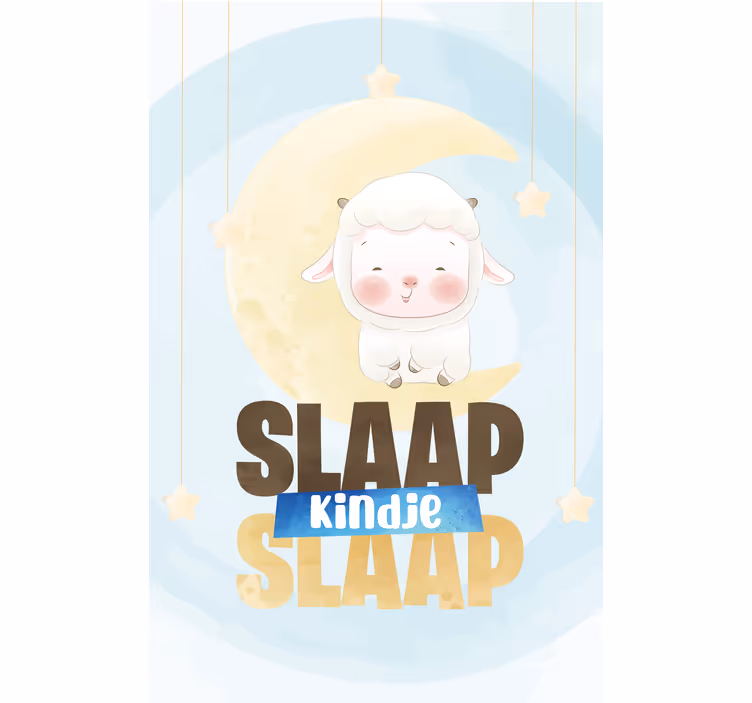 Rolgordijn babykamer slaap kindje slaap - TenStickers