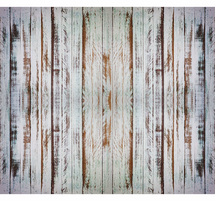 Vintage rolgordijn oude houten planken - TenStickers