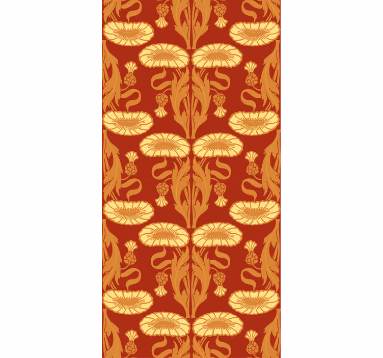 Jugendstil Klassieke rolgordijn - TenStickers