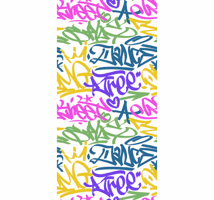 Graffiti behang voor tienerkamer - TenStickers
