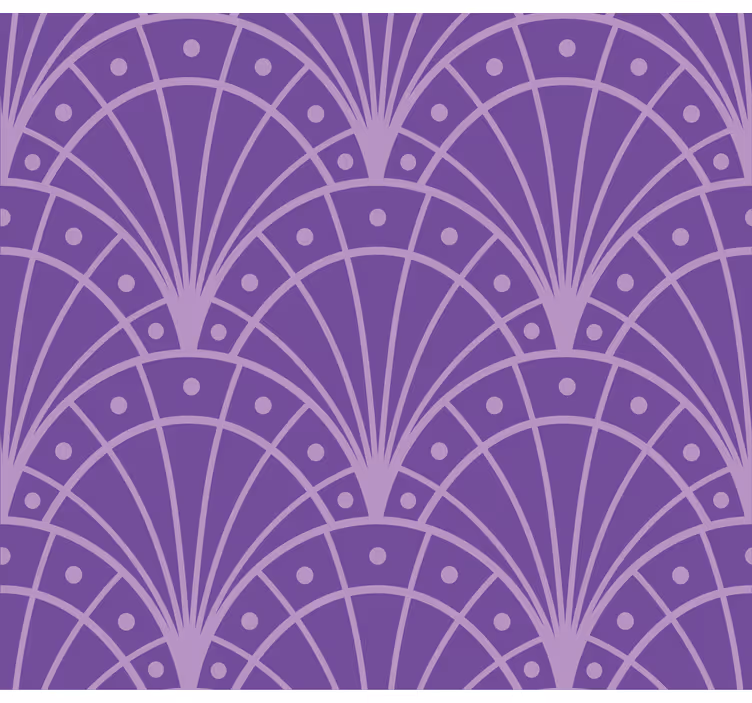 lila artdeco overlappende bogen rolgordijn - TenStickers