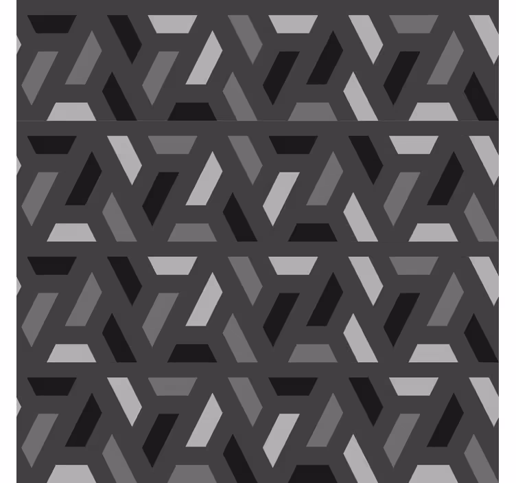 Geometrische zwarte tinten Rolgordijn woonkamer - TenStickers