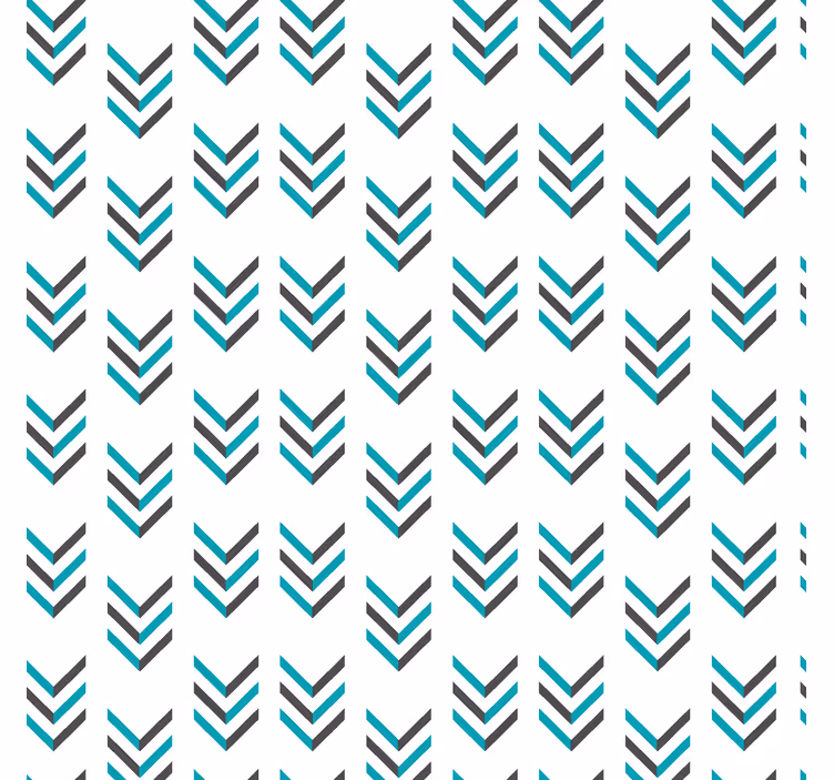 Blauwe pijlen raambekleding Scandinavisch - TenStickers