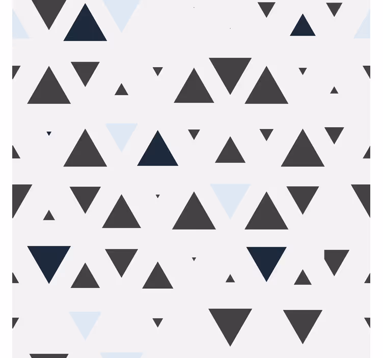 Minimalistisch driehoekspatroon raambekleding Scandinavisch - TenStickers