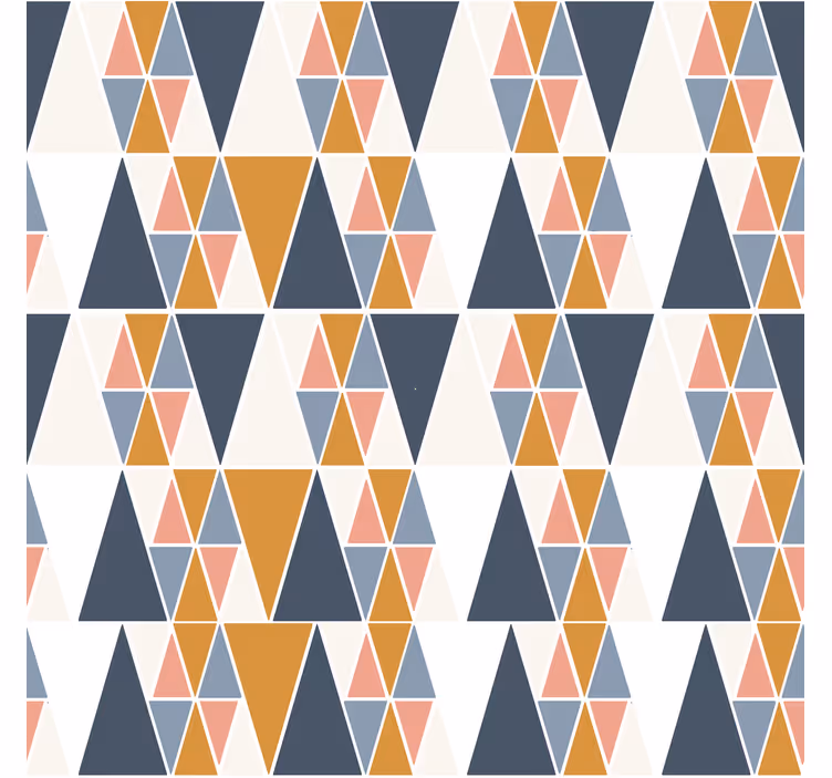 Driehoekig patroon raambekleding Scandinavisch - TenStickers