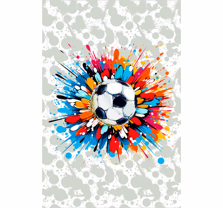 Explosie voetbal rolgordijn - TenStickers