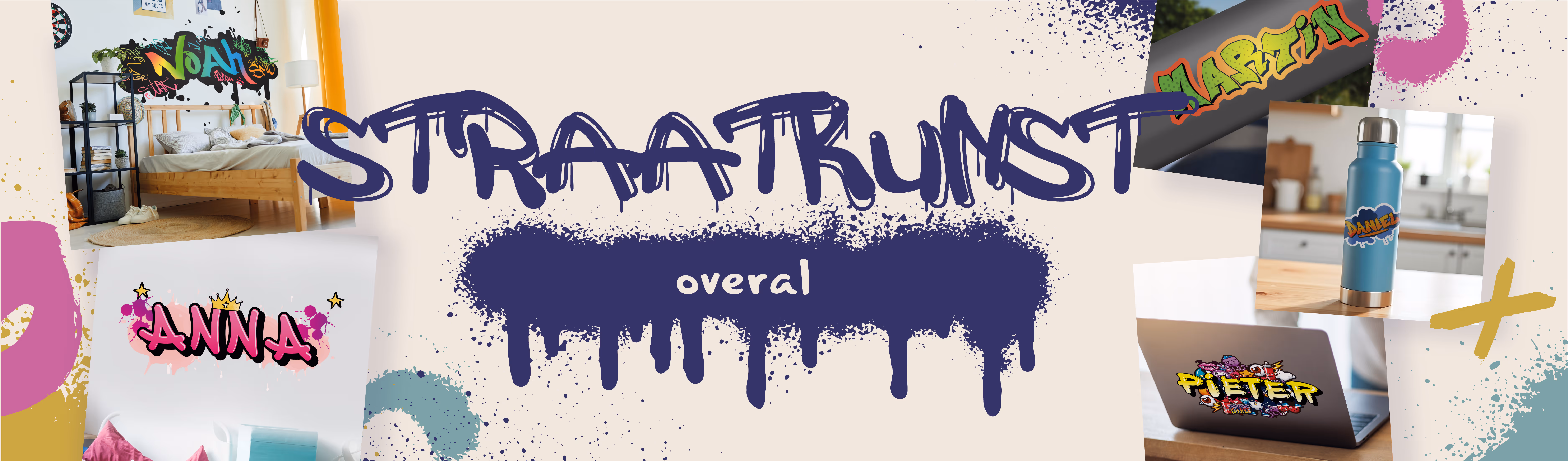 Gepersonaliseerde graffiti stickers: