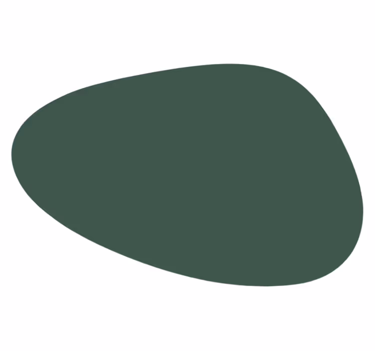 Onregelmatig ovaal Placemat groen - TenStickers