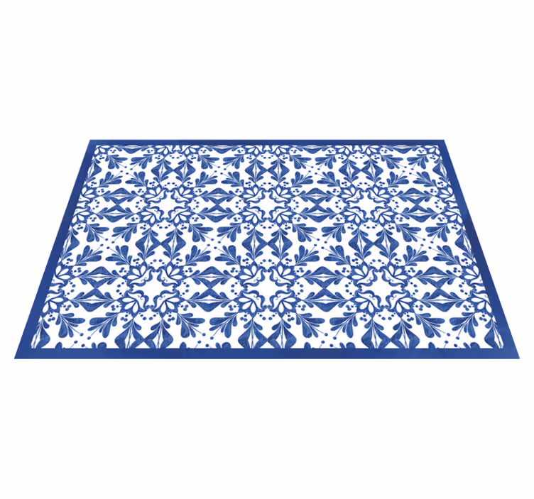 Klassieke blauwe hydrauliek originele placemat - TenStickers