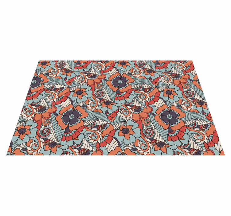 Placemat met bloemenpatroon oppervlak - TenStickers