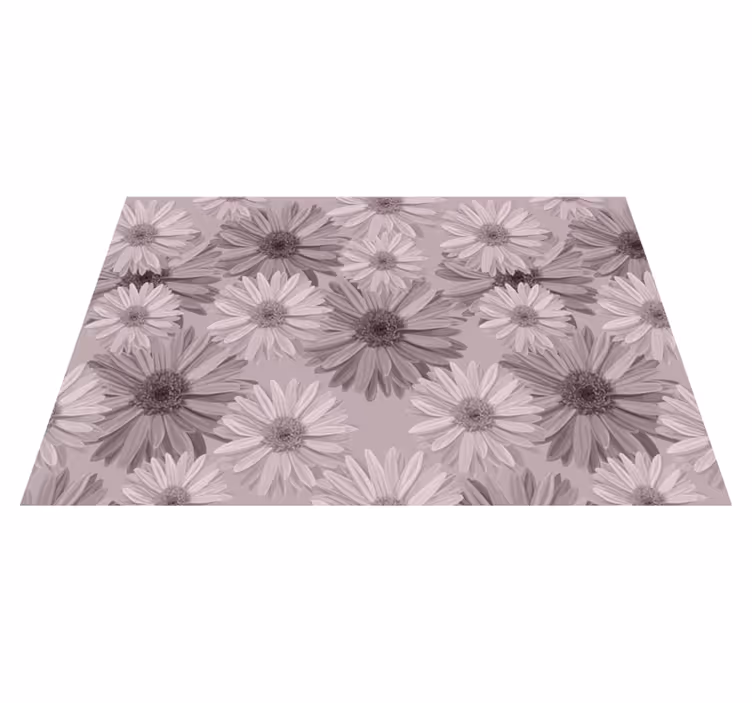 Placemat bloemenpatroon op bord - TenStickers
