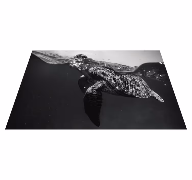Placemat schildpad onderwater scene - TenStickers