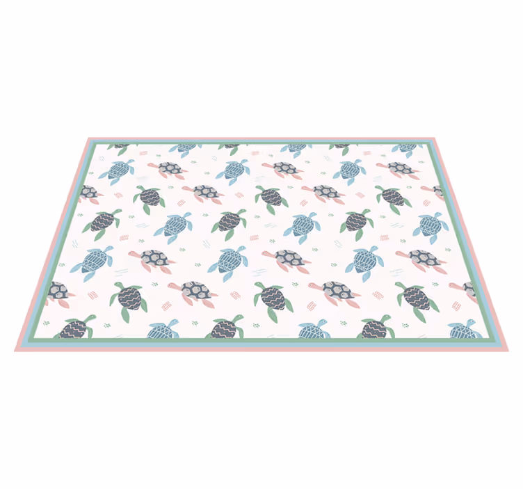Kinder placemat met schildpad thema - TenStickers
