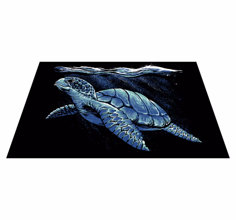 Schildpadden placemats Schildpad hand tekenen - TenStickers