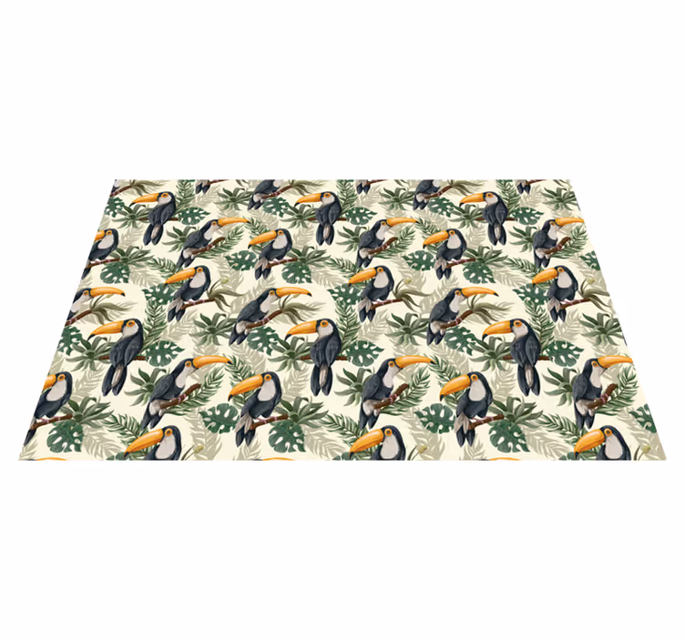 Originele placemat tropisch toekan patroon - TenStickers