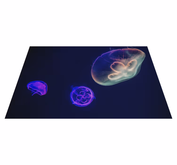 Placemat met naam kleurrijk meduse thema - TenStickers