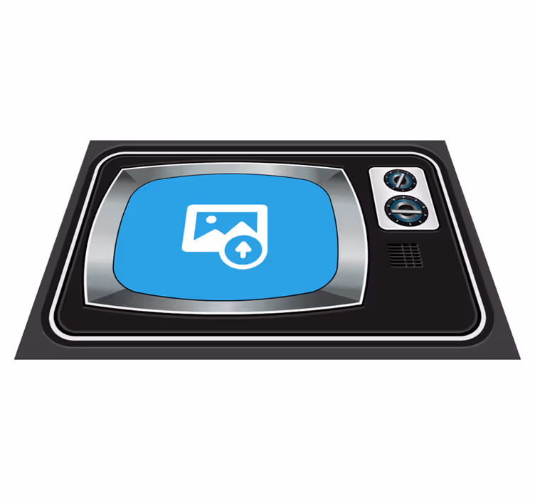 Originele placemats Tv aanpasbare foto - TenStickers