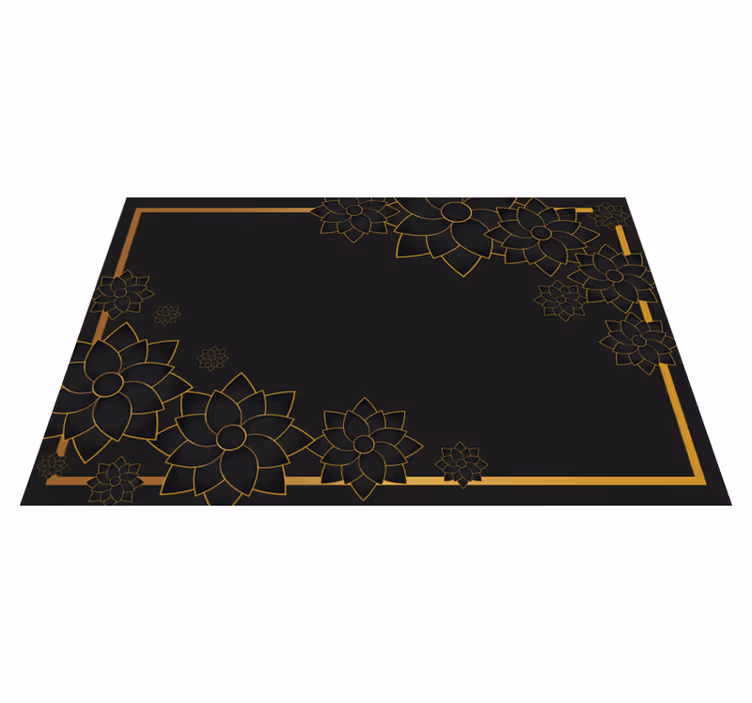 Elegante placemats Elegante stijl met planten - TenStickers