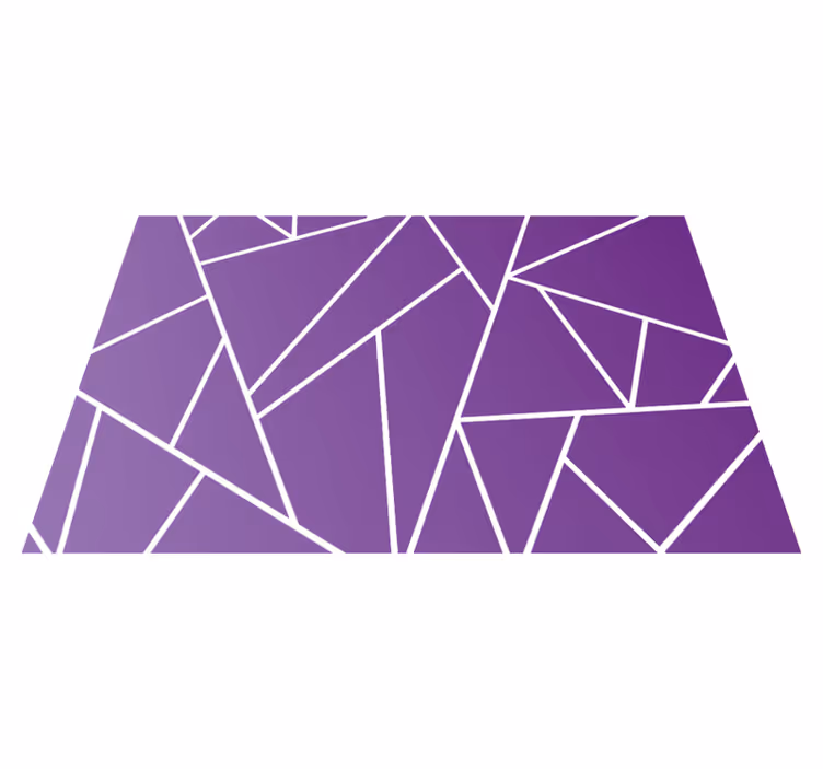 Geometrisch paars patroon placemat - TenStickers